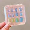 Lindas pegatinas de uñas de la serie Sanrio, exquisitas pegatinas de uñas para niños, pegatinas de uñas Kulomi Meruti para niños