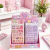 Pegatinas Cuadradas de Cristal con Relieve de Dibujos Animados Lindos 3D para Niños, Fundas de Teléfono, Pegatinas de Decoración DIY al por Mayor