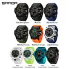 Sanda Transfronterizo Popular Resistente al Agua Reloj Electrónico Moderno para Estudiantes Hombres y Mujeres Reloj Electrónico Multifunción Luminoso Resistente al Agua