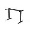 Estrutura de mesa elétrica com altura ajustável com tubos quadrados planos invertidos em colunas de duas seções, suporte de mesa para computador de escritório, suporte ajustável para mesa de estudo
