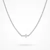 Nuevo collar de acero inoxidable de estilo europeo y americano transfronterizo que no se decolora, con modernos colgantes de corazón, hoja, cruz y cuentas