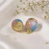 Botões Coloridos de Liga Metálica com Resina em Estilo Chinês para Hanfu Étnico, Traje Tang, Qipao, Cardigã e Tricô