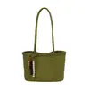 Bolsa de Concha Tejida de Diseño de Nicho Nuevo de Verano, Bolso de Hombro Único, Bolso de Cesta de Mimbre Casual para Vacaciones