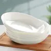 Prato de Porcelana Fina Branca Pura Prato de Jantar de Restaurante Prato de Cerâmica Doméstico Prato Redondo de Porcelana Branca Prato de Arroz Prato Fundo Prato de Jantar Louça