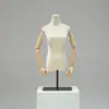 Maniquí de tienda de ropa, accesorios, maniquí femenino de medio cuerpo de escritorio, estilo coreano, soporte de exhibición, soporte de maniquí de ventana para ropa de mujer
