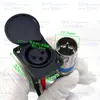 Cargador de Coche de Batería de Litio Eléctrico Línea de Conexión de Salida Enchufe Tres Agujeros XLR Cabeza Redonda DC Conector de Puerto de Carga de Video