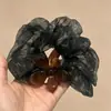 Otoño Invierno Estilo Coreano Cuadros Lazo para el Pelo de Intestino Grande Mujer 2026 Nuevo Gama Alta Súper Grande Cuerda para Moño Flor en la Cabeza Accesorios para el Cabello