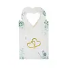 Mini Bolsa para Dulces con Forma de Corazón Estilo Europeo, Bolsita de Regalo para Boda, Caja de Empaque de Regalo de Mano Fresca y Sencilla, Caja de Regalo de Boda de Alta Gama con Forma de Corazón