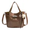 Bolsa Saco com Acabamento de Luxo, Design de Nicho, Estilo Retrô e Simples, Bolsa de Mão Feminina, Pequena Bolsa Tote, Bolsa de Ombro para o Dia a Dia, Bolsa Transversal