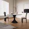 Mesa de comedor de madera maciza para el hogar, redonda, moderna, sencilla, ligera, de lujo, estilo francés, estilo francés (2024)
