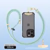 Cordón para Teléfono de Cuello Portátil Cruzado de 8 mm Hebilla Metálica de Alto Grado Ajustable Espaciador Correa para Cámara Anti-Pérdida para Exteriores