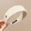 Diadema retro de corona alta para mujer, simple y elegante, diadema de ala ancha que no estrangula el cabello, accesorio para el cabello de moda estilo coreano