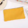 Estuche Infantil de Color Sólido Diseño Simple Estuche con Cremallera Bolsa para Lápices para Estudiantes de Primaria Estuche Portátil de Almacenamiento