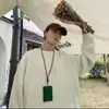 Suéter com Gola Redonda Dopamina Masculino Outono e Inverno Malha Básica Solta Grossa Estilo Coreano Tendência Transfronteiriço