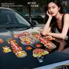 Pegatinas para Coche 2026 para el Festival de Primavera, Pareados para Coche, Dios de la Riqueza del Año Nuevo, Tendencia China, Gato de la Suerte, Decoración Magnética Creativa, Dibujos Animados de Año Nuevo