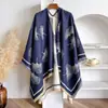 Nuevo Chal con Aire Acondicionado de Verano para Mujer, Bufanda Cálida Retro de Otoño e Invierno, Chal Exterior de Borlas de Alta Gama, Bufanda Engrosada al por Mayor