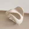Pinza de Garra para Cabello Estilo Francés Minimalista Calabaza Ancora, Elegante Pasador Fijador de Cola de Caballo Alta, Pinza de Tiburón de Tamaño Mediano para Recogido en la Parte Posterior de la Cabeza