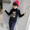 Aliexpress Comercio Exterior Nuevo Suéter Infantil Jin Yong Más Terciopelo Suéter para Niños Cuello Alto Camiseta Interior para Niñas Venta Caliente Generación