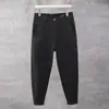 Marca de moda Four Seasons Pantalones Casuales de Algodón Puro para Hombre Estilo Japonés Retro Rectos Pequeños Cónicos Versátiles Pantalones Largos de Algodón