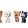 Cachorro de balançar a cabeça para decoração de carro, boneca fofa, console central, suprimentos criativos para decoração de interior de carro