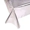 Amazon Toalhas de Mesa Descartáveis de Folha de Alumínio Douradas e Prateadas Grandes e Pequenas Pe Toalhas de Mesa para Decoração de Festa de Aniversário de Feriado Mesa de Jantar