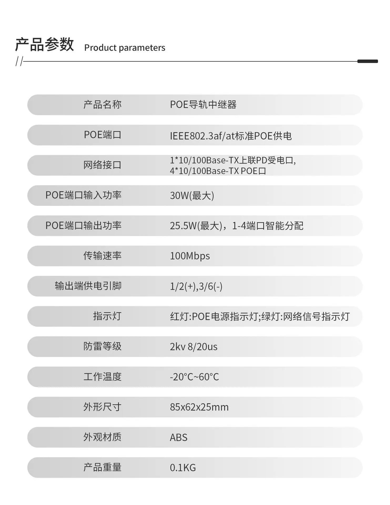 一进四出poe中继器