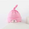 2025 gorro de punto para recién nacido, gorro de algodón para bebé para dormir, sombrero nuevo para niños al por mayor, gorro de oso de dibujos animados para bebé