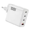 Cargador Rápido de Nitruro de Galio Pd100W Cargador Pd Enchufe Plegable Estándar de EE. UU. 2A2C Cargador de Portátil Multipuerto Transfronterizo