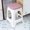Taburete de plástico para el hogar para adultos, silla de mesa de comedor engrosada, taburete cuadrado, taburete redondo, taburete de plástico extra grueso en stock, venta al por mayor