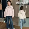 Ropa de abrigo para niñas, colección primavera y otoño 2026, ropa infantil nueva y elegante, sudadera con capucha de otoño para niñas pequeñas, chaqueta de otoño para niños