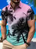 Amazon Transfronterizo Europeo y Americano, Estación Independiente Impresión Digital 3D Moda Masculina Casual Playeras Polo Venta Directa de Fábrica