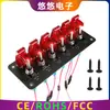 Interruptor de Palanca Metálico Giratorio de 6 Posiciones 12V24V RV Coche de Carreras Modificado Controlador de Potencia de Balancín 20A
