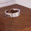 Anillo Abierto Estilo Xiaohongshu Doble Círculo K Chapado en Oro Anillo de Corazón Versátil Joyería para el Día a Día Anillo para Mujer en Stock