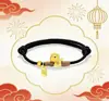 Pulsera de Hilo Rojo del Año del Caballo 2026 Unisex Caballo del Zodiaco Atrae Riqueza y Fortuna Pulsera Tejida de Regalo