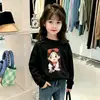 Camiseta de Manga Larga de Algodón Puro para Niñas 2026 Nuevo Estilo Bebé Niña Súper Linda Top T Infantil Otoño Elegante Ropa de Otoño t