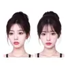 Flequillo Ligero de Aire para Mujeres, Topper de Cabello Real para la Parte Superior de la Cabeza, Cobertura Alta de Coronilla para Ocultar Cabello Blanco