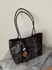 2026 Bolso Tote Estilo Retro Nuevo Estampado de Leopardo Gran Capacidad para Viajes Diarios Bolso de Hombro Único de Moda Tendencia Versátil