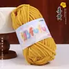Hilo de hielo fino, terciopelo dorado, muñeca tejida a mano, suéter DIY, pantuflas de ganchillo, cojín, bufanda tejida, hilo suave