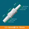 Adaptador Plástico para Mudança de Tamanho de Mangueira, Conector Reto de Duas Vias para Tubos de Água, Conector Reto com Barbante 6/8/10/12mm
