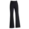 Pantalones Acampanados de Felpa Gruesa Negros para Mujer 2026 Otoño Invierno Nuevos de Cintura Alta que Cubren la Cadera Pantalones Largos de Temperamento Versátiles Casuales