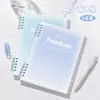 Cuaderno de hojas sueltas de alto valor b5 cuaderno desmontable cuaderno simple estudiantes universitarios, estudiantes de secundaria y preparatoria estilo ins cubierta blanda más