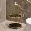 Dropshipping Banheiro Cozinha Banheiro Gaiola de Pássaro Tendência Rack de Armazenamento Mesa Multi-Camadas Cosméticos Rack de Armazenamento de Luxo