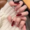 Uñas Postizas Usables, Uñas Usables Hechas a Mano, Uñas Ojo de Gato al por Mayor, Piezas de Uñas Usables, Piezas de Uñas para Manicura Usables Estilo Corto