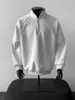 Sudaderas Retro Americanas de Cuello Alto para Otoño e Invierno para Hombres y Mujeres, Simples y Elegantes, Tops Pulóver Casual Versátiles para Parejas