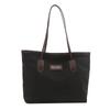 Bolsa Tote grande capacidade estudante feminina simples cor contrastante bolsa de mão bolsa casual simples coreana moda bolsa de nylon bolsa grande