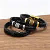 Pulseras tejidas para hombre y mujer europeas y americanas, personalizadas, versátiles, casuales, pulseras de cuero de alta gama, proveedor de comercio electrónico transfronterizo