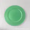 Platos de Carga de Plástico para Comercio Exterior, Banquetes de Boda Europeos y Americanos, Fiestas Navideñas Desechables, Platos con Perlas Pintados en Spray