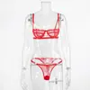 Ropa Interior Sexy Estilo Europeo y Americano Bikini Sexy Soporte de Acero Caliente Traje de Dos Piezas de Tres Puntos para Coquetear en Pareja