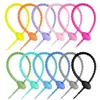 Color Corbata Adhesiva Suave Cola de Renacuajo Llavero DIY Bolsas de Joyería Colgante de Caja Ciega Correa Correa de Datos Correa