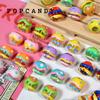 Cuentas pintadas a mano hamburguesa cadena para teléfono móvil DIY encaje punto joyería hecha a mano cuentas sueltas accesorios colorido ins accesorios nicho